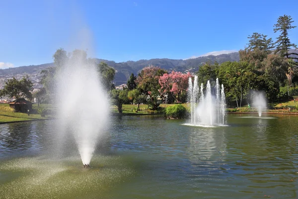 Prachtvoller Park am Resort — Stockfoto