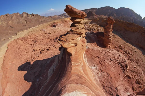 Форми пісковика -hoodoos — стокове фото