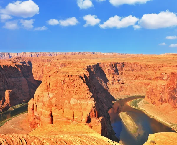 Le désert rouge et le fleuve Colorado — Photo