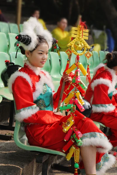 Charming Chinese dancer — Stock Photo, Image
