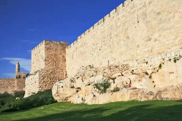 Les anciens murs de la Jérusalem éternelle — Photo
