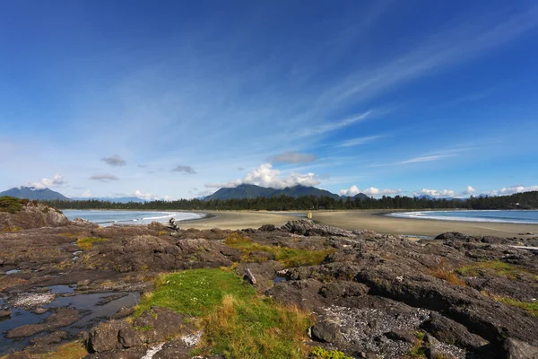 Great Pacific Beach on Vancouver Island — Stock Photo, Image