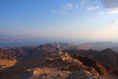 çöl Sina ve yalnız turist