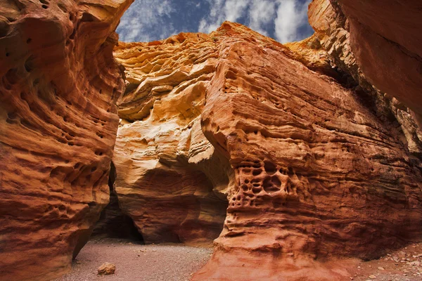 Malerischer roter Canyon im Nahen Osten — Stockfoto