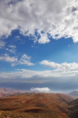 Kış sabahları Judean desert