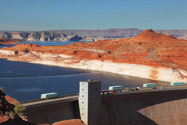 Glen Canyon duzzasztógát Kaliforniában — Stock Fotó