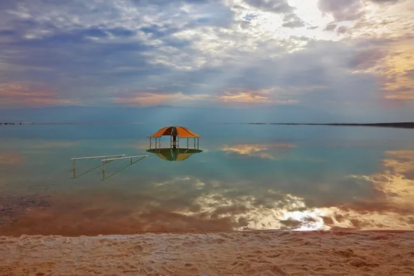 Зима в Мертвом море — стоковое фото
