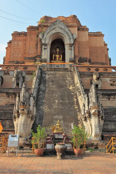 Het enorme goud buddha. — Stockfoto