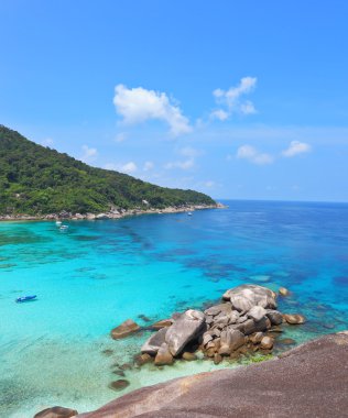 masmavi suyu lagün Tayland.