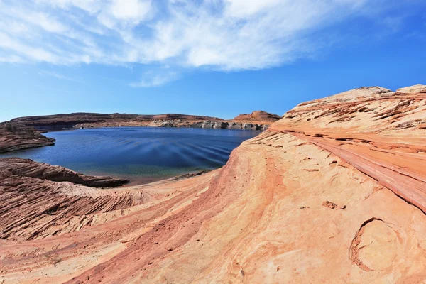 The Lake Powell photographed by Fisheye lens — Stock Photo, Image