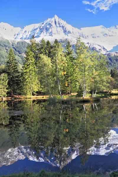 Chamonix - a famous ski resort — Stock Photo, Image