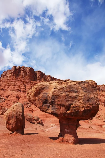 The weathering in the red desert — Stock Photo, Image