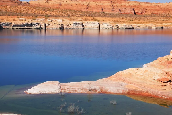 O deserto de pedra de arenito vermelho — Fotografia de Stock