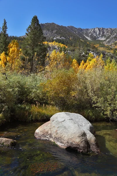 Rochers dans un ruisseau de montagne — Photo