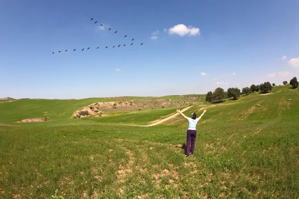 Yaşlı bir kadın — Stok fotoğraf