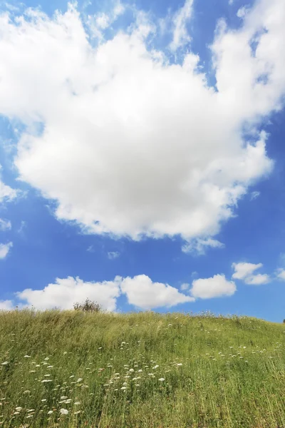 Les nuages de lumière sur les champs — Photo