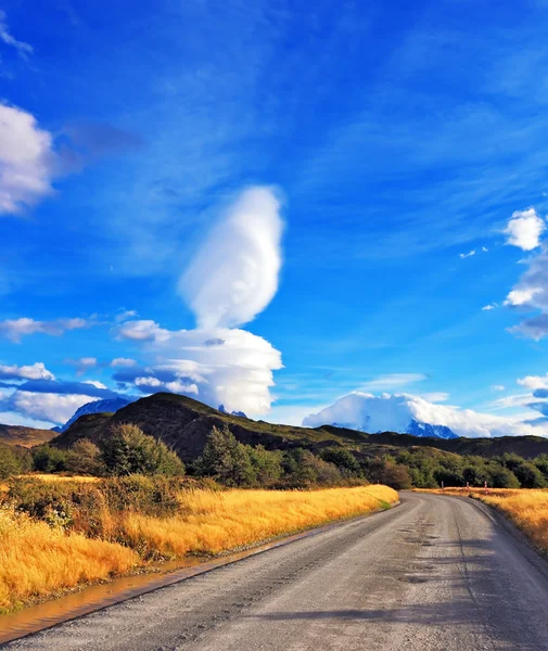 Patagonya üzerine etkileyici bulut — Stok fotoğraf