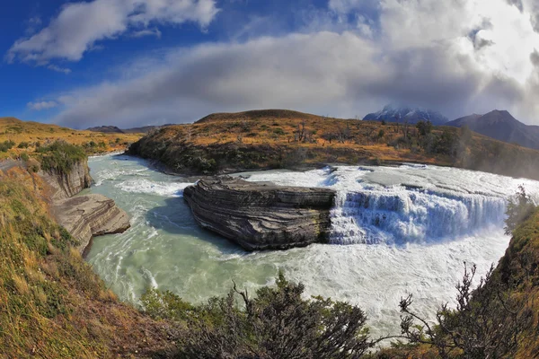 Cascades Paine - raging waterfall — Stock Photo, Image