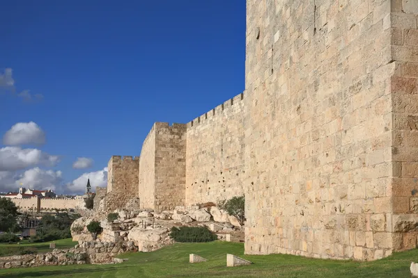 Mauer aus altem jerusalem — Stockfoto