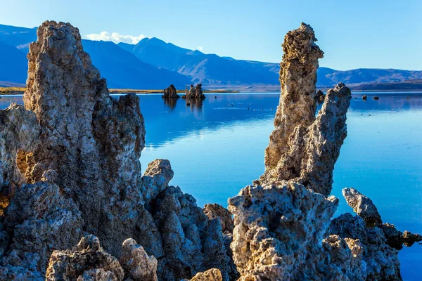 Världens Naturliga Underverk Monosjön Kalifornien Usa Pittoreska Sjö Med Kalktuffa — Stockfoto