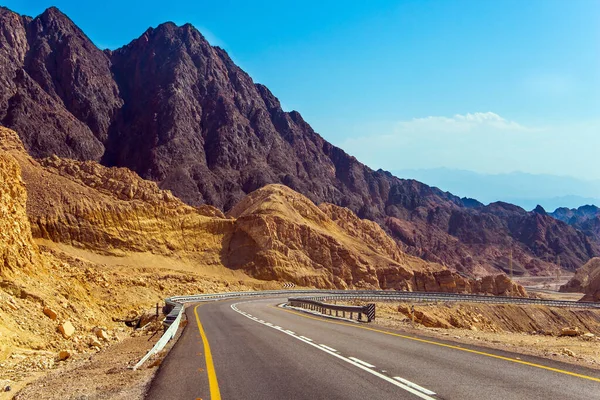 Road Eilat Large International Year Resort Highway Connects Eilat City — Stock Photo, Image