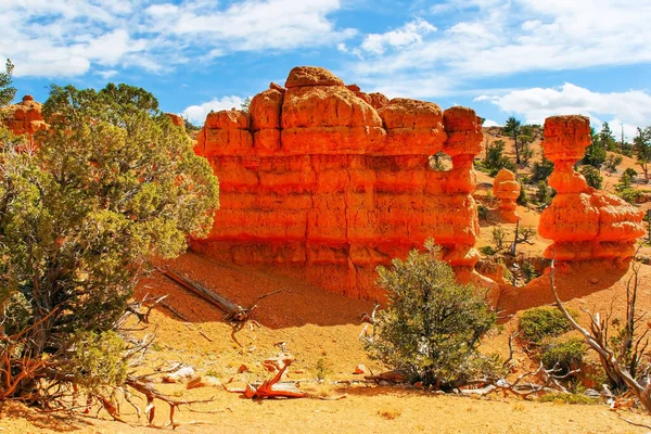 Red Canyon Arches Trilha Losee Canyon Cânions Outliers Vermelho Marrons — Fotografia de Stock