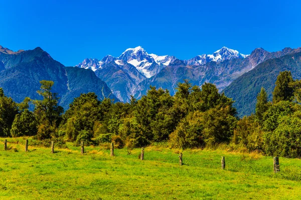 Pico Más Alto Nueva Zelanda Monte Cook Monte Tasman Está —  Fotos de Stock