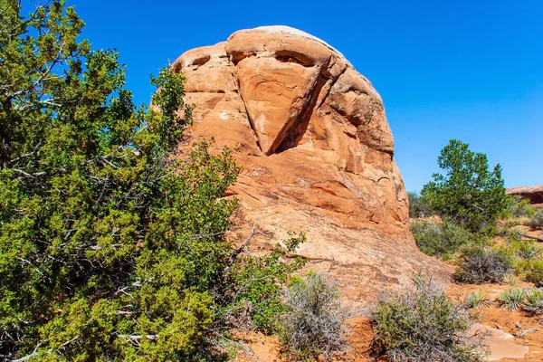 Arches Park Çeşitli Jeolojik Oluşumları Utah Abd Doğa Tarafından Oluşturulan — Stok fotoğraf