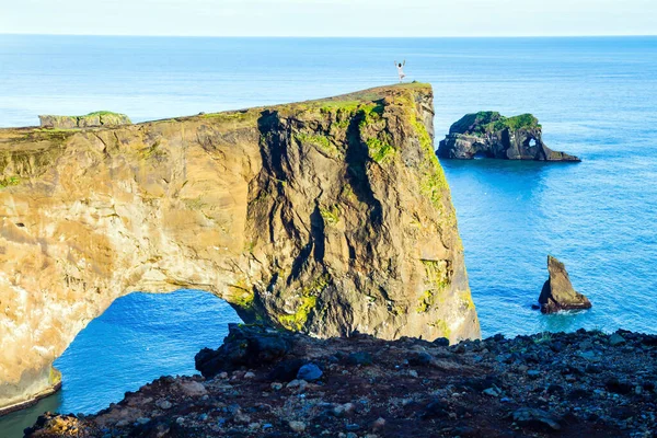 Voyage Sur Fabuleuse Île Islande Limite Sud Islande Cape Dyrholaey — Photo