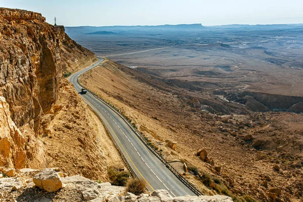 Der Morgen Nach Dem Sternenuntergang Krater Makhtesh Ramon Ist Ein — Stockfoto