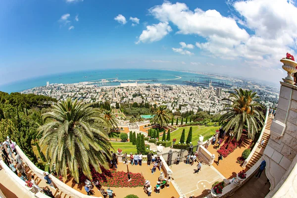 Haifa Israel May 2017 Pilgrimage Center Popular Tourist Destination Bahai — Stock Photo, Image