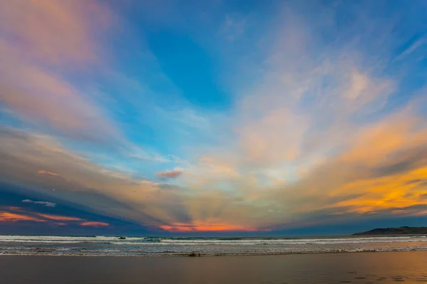 Sztuka Fotografii Artystycznej Niesamowite Chmury Ocean Spokojny Nowa Zelandia Wyspa — Zdjęcie stockowe