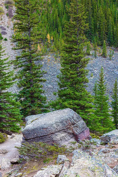 Viaje Norte Canadá Pintorescas Rocas Canadienses Banff Park Alrededores Del —  Fotos de Stock