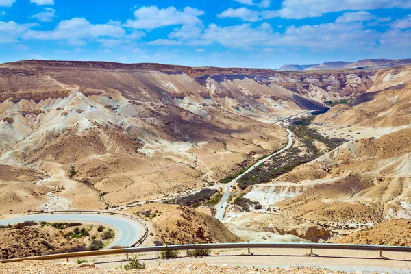 Magnifica Gola Ein Avdat Più Bella Del Deserto Del Negev — Foto Stock