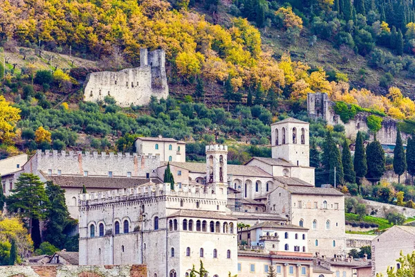 City Gubbio Umbrian Mountains Rich History Grandiose Architecture Magnificent Renaissance — Stock Photo, Image