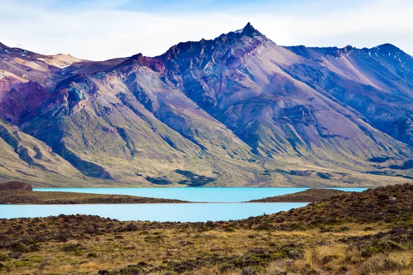 Los Glaciares Argentina Most Beautiful Natural Park Hurricane Wind Patagonia — Stock Photo, Image