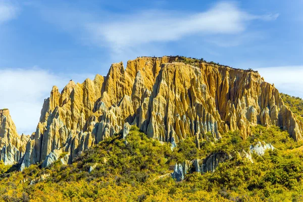 Omarama Sydön Nya Zeeland Grandiosa Naturliga Markformationer Clay Cliffs Begreppet — Stockfoto