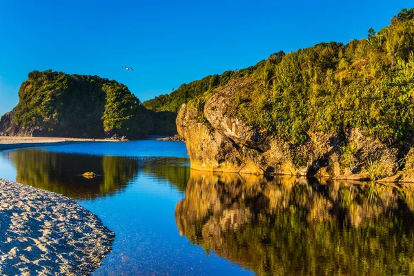 Новая Зеландия Южный Остров Дорога Knight Point Lookout Незабываемый Величественный — стоковое фото