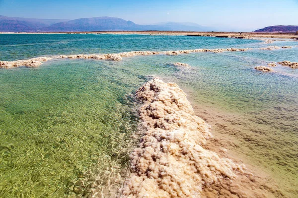 Der Entwässerungslose Salzsee Nahen Osten Der Salzigste See Der Welt — Stockfoto