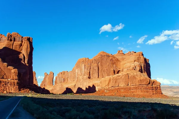 Park Avenue Viewpoint Arch Park Utah Usa Picturesque Red Brown — Photo