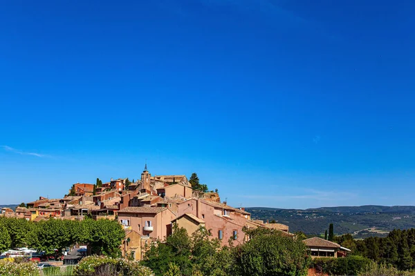 Provenza Francia Pueblo Rosellón Uno Los Pueblos Más Bellos Francia —  Fotos de Stock