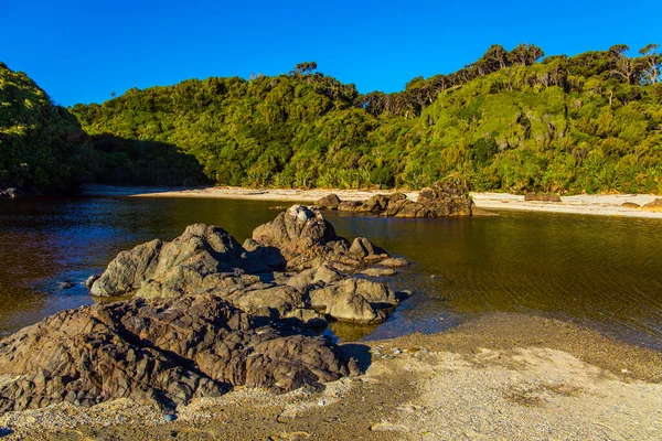 Południowa Wyspa Nowa Zelandia Droga Knight Point Lookout Niezapomniany Krajobraz — Zdjęcie stockowe
