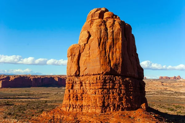 Jedinečná Krása Arches Parku Grandiózní Skalní Skladby Přírodního Původu Malebné — Stock fotografie