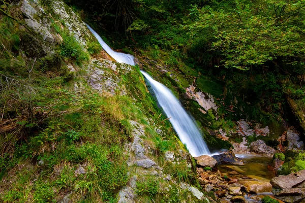 Picturesque High Water Cascading Waterfall Allerheiligen Black Forest Schwarzwald Famous — Stock Photo, Image