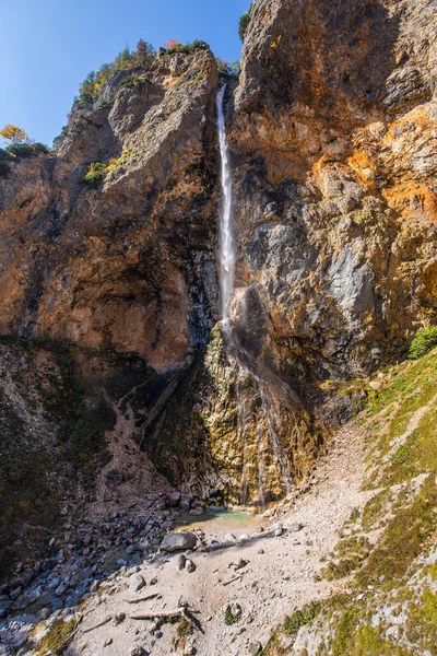 Slovenya Doğu Avrupa Logarska Vadisi Dağlarda Muhteşem Bir Altın Sonbahar — Stok fotoğraf