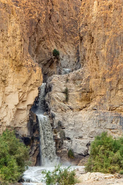 Kidron Deresinde Kış Seli Meşhur Ncil Akışı Kidron Srail Soğuk — Stok fotoğraf