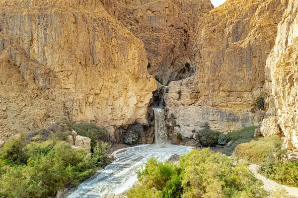 Meşhur Ncil Akışı Kidron Ölü Deniz Etrafındaki Antik Dağlar Fotoğraf — Stok fotoğraf