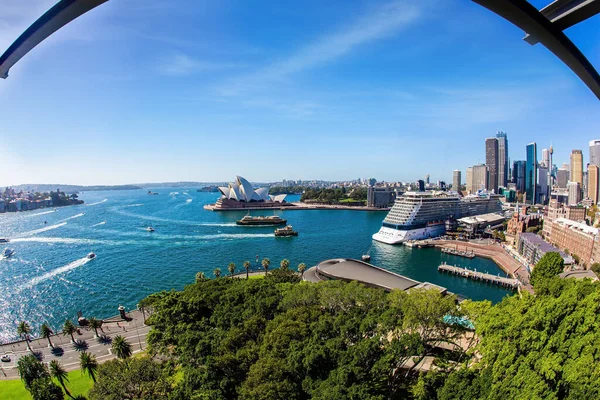 Famous Sydney Harbor Sydney Harbor Bridge Boat Trip Tourist Boat — Stock Fotó