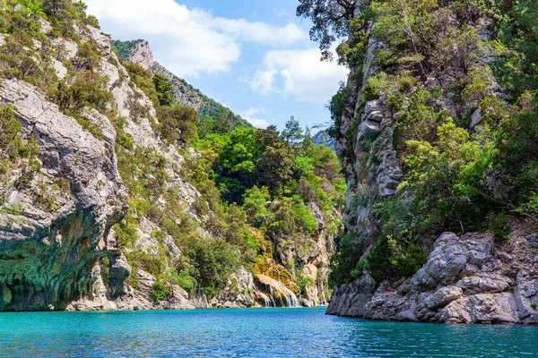 Vackra Franska Alperna Europas Vackraste Och Mest Pittoreska Kanjon Verdon — Stockfoto