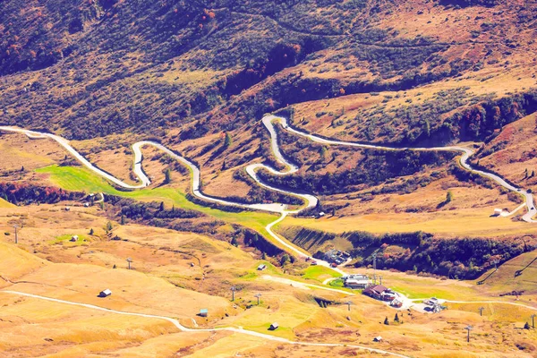 Alpineof South Tyrol Italy Austria Dolomites Passo Pordoi Pass Separates — Foto Stock